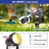 NIORSUN LED Tuinverlichting (6-pack) - Warm Wit - 30% Korting!