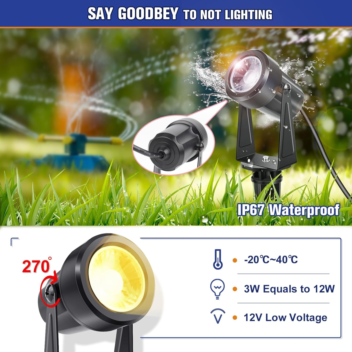 NIORSUN LED Tuinverlichting (6-pack) - Warm Wit - 30% Korting!