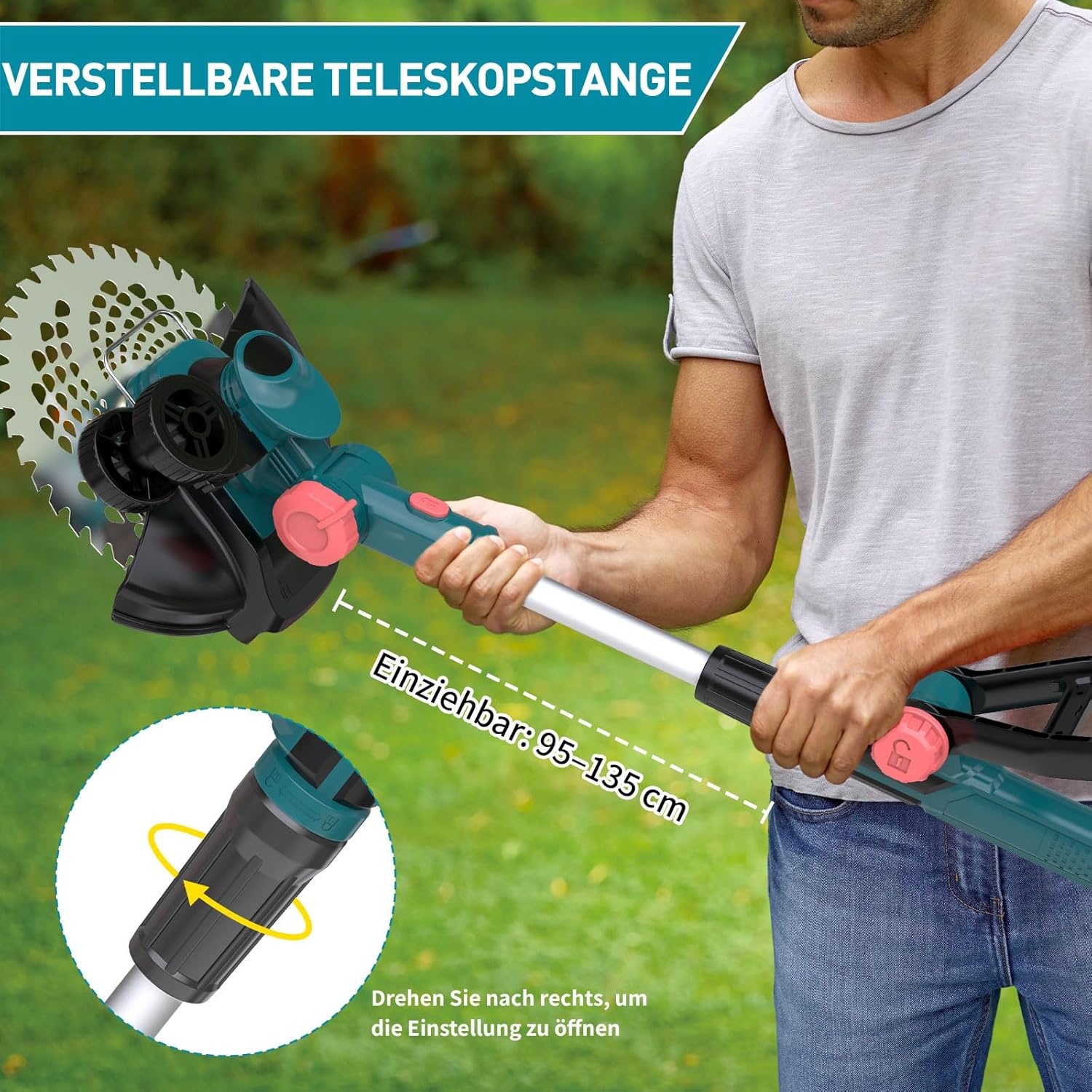 Cordless Grastrimmer 4-in-1 | Voor Makita Accu | 30% Korting