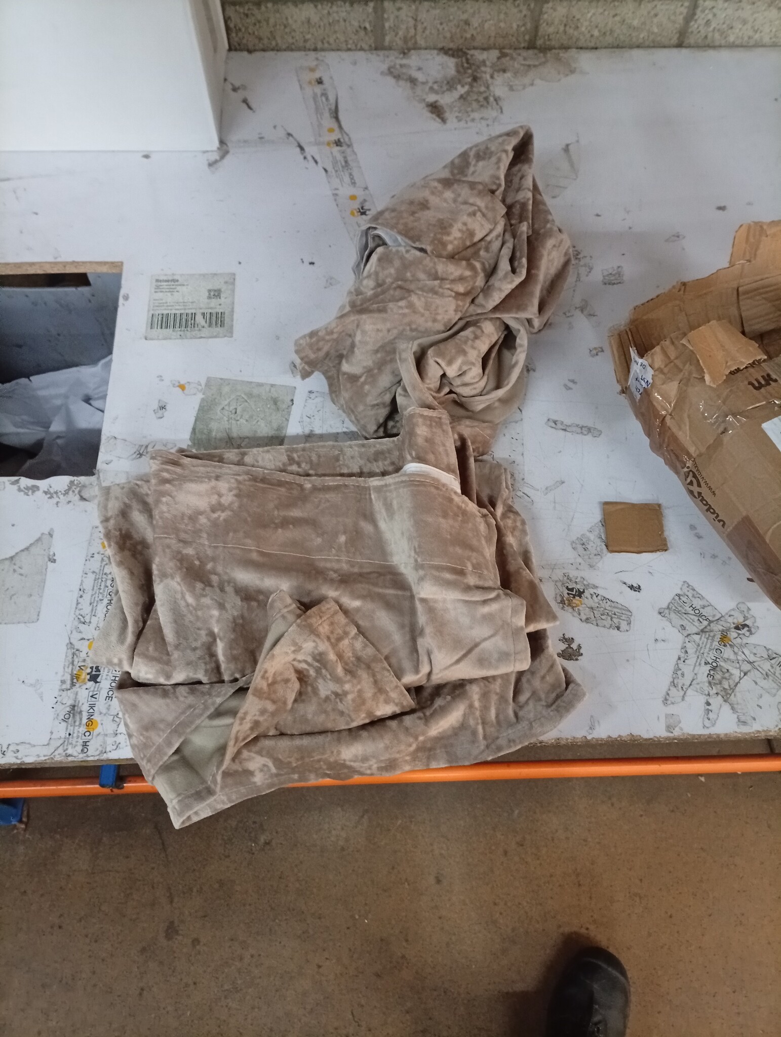 vidaXL Gordijn 2 stuks Champagne Fluweel - 175x140cm - 55% Korting!