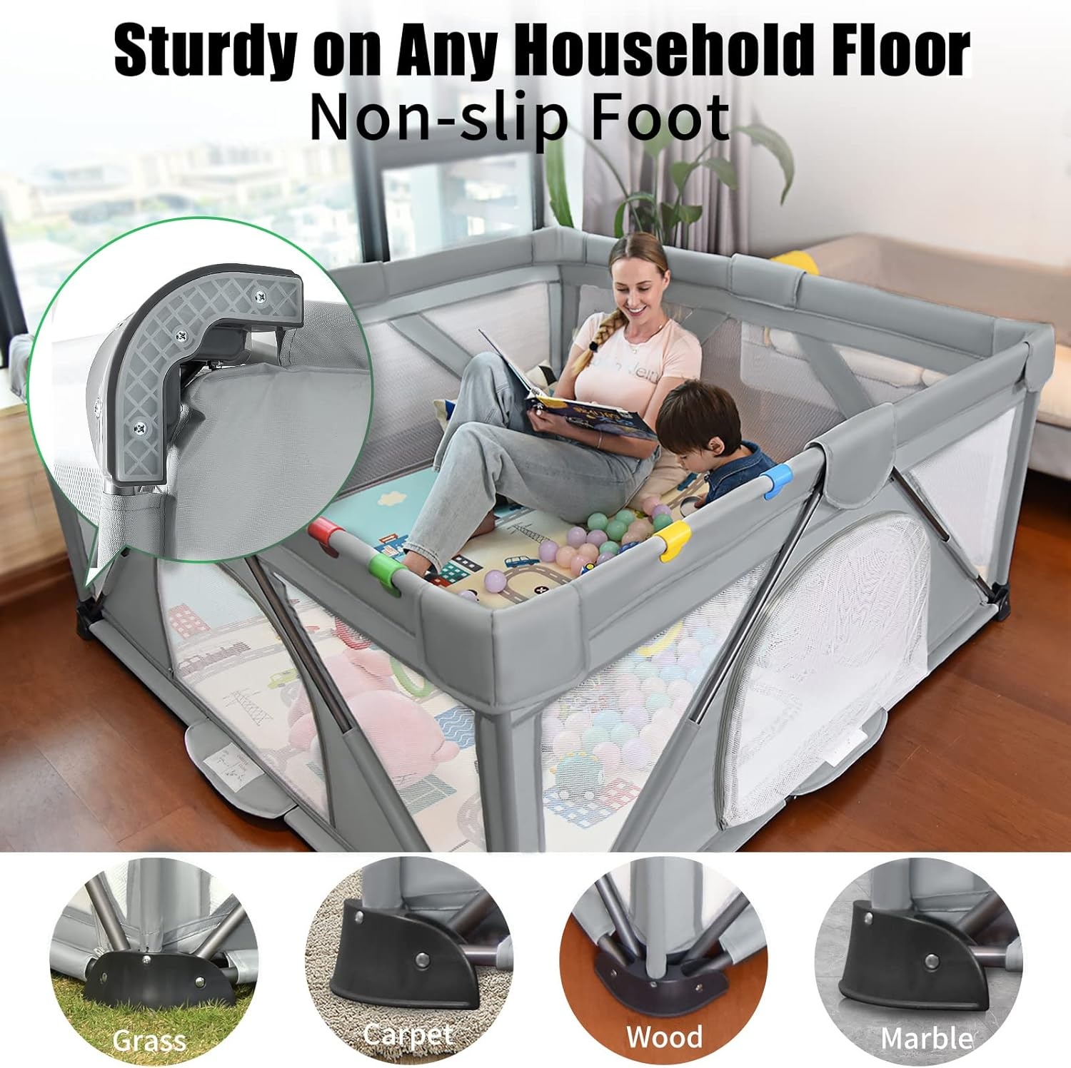 Heyo.Ja Opvouwbare Speelbox Baby/Kind - 120x160cm - 30% Korting