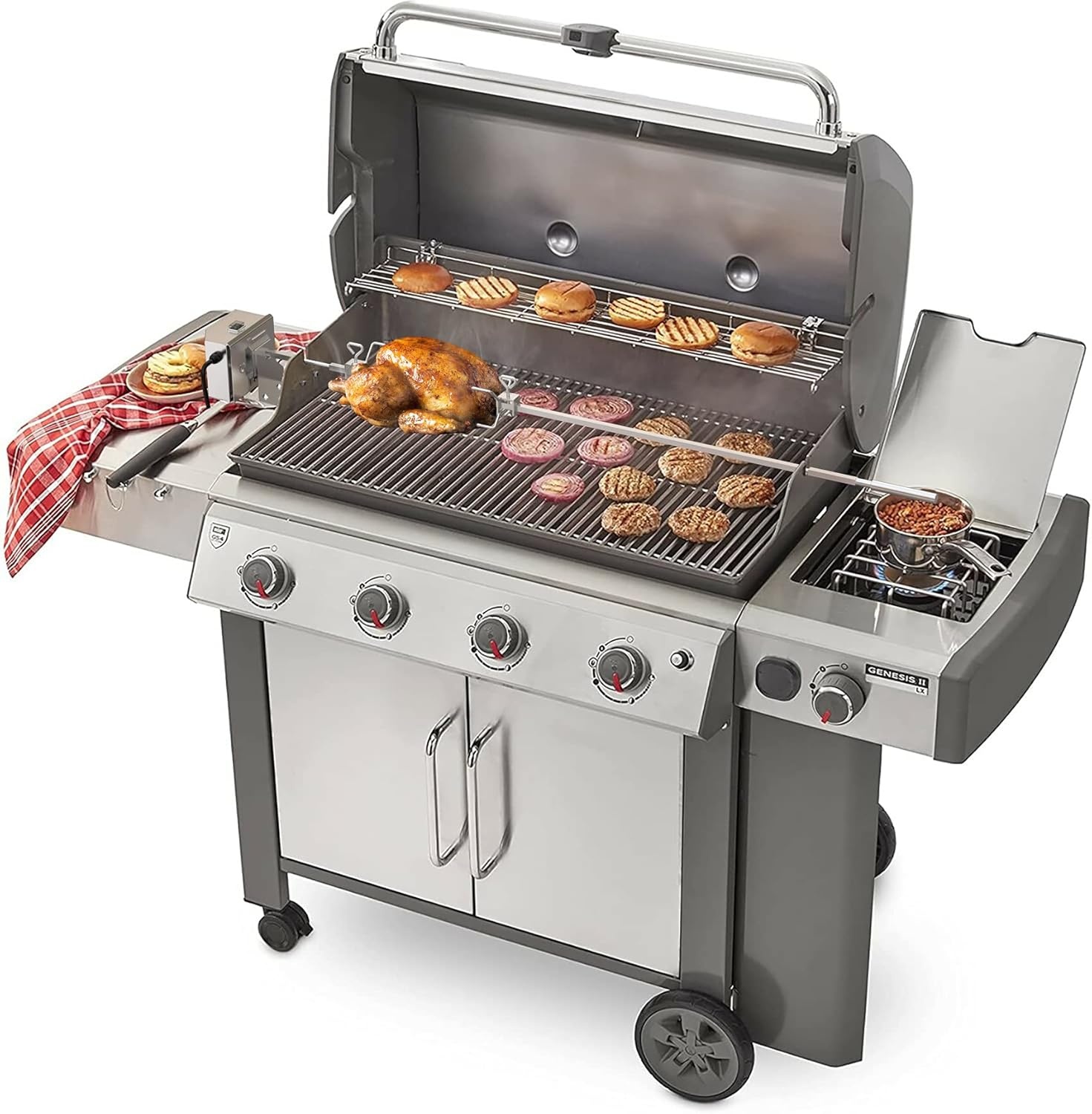 Onlyfire BRK-6035 RVS Rotisserie Kit | 30% Korting | Weber Genesis II