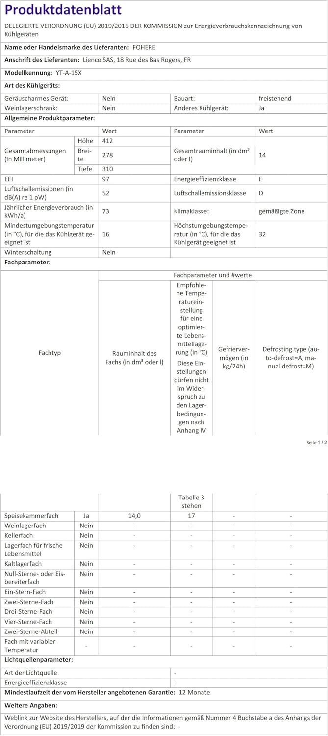 FOHERE 15L Mini Koelkast - Koel & Warm - 30% Korting!