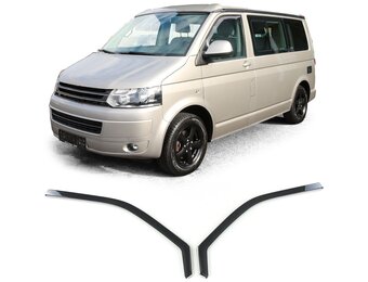 Zijwindschermen VW Bus T5 T6 (vanaf 03) - Zwarte Rook - 60% Korting