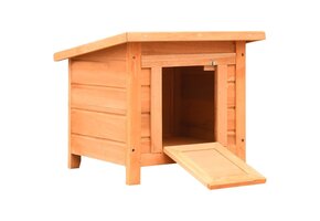 VidaXL Kattenhuis Massief Hout | 55% Korting