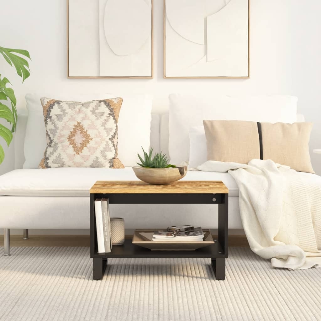 vidaXL Salontafel Massief Mangohout (60x50x40 cm) - 35% Korting!