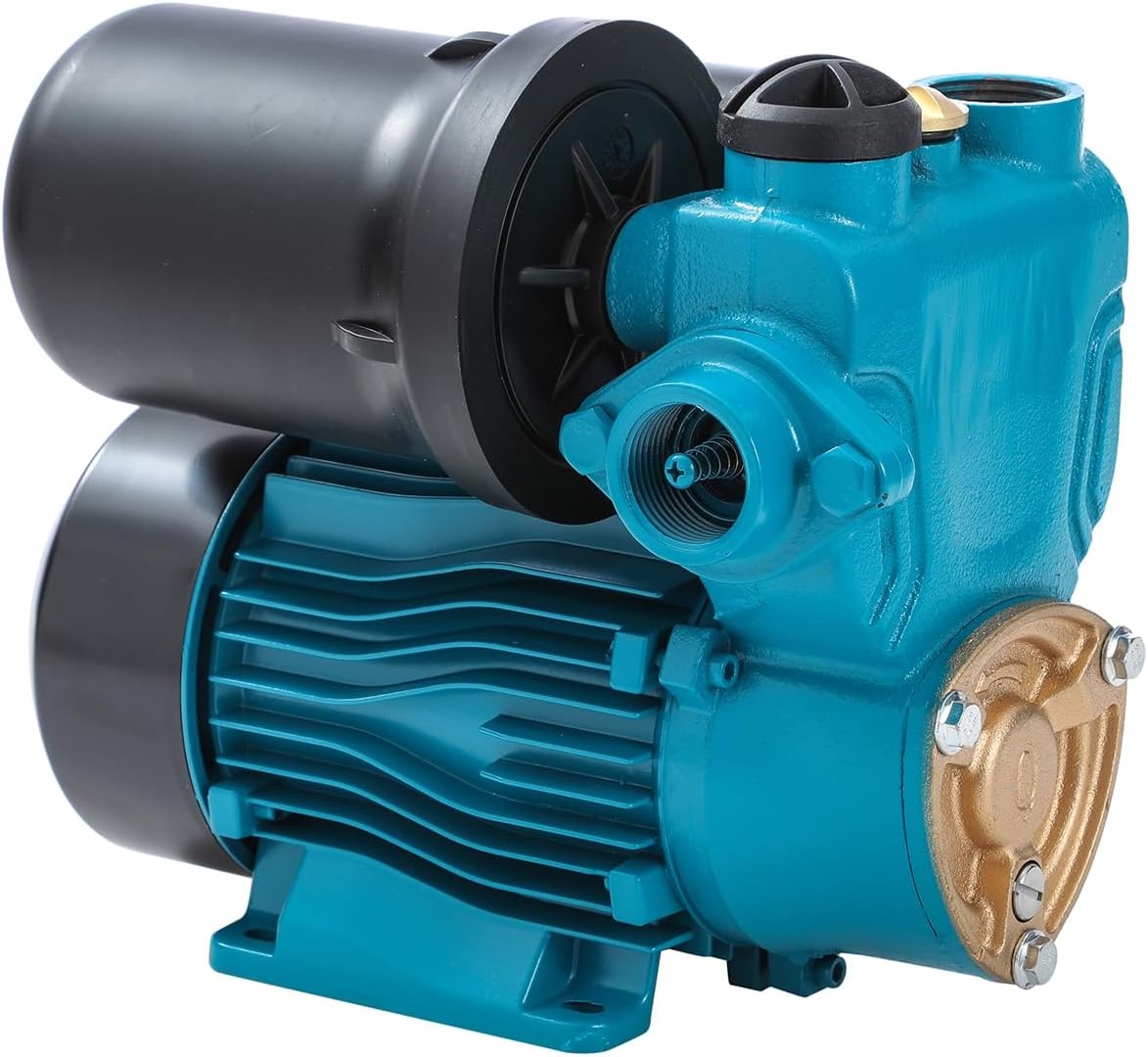 KATSU 151434 Waterdrukpomp, 150 W, automatische start met instelbare drukregeling, automatische zuigkracht, geschikt voor waterkranen voor huis en tuin