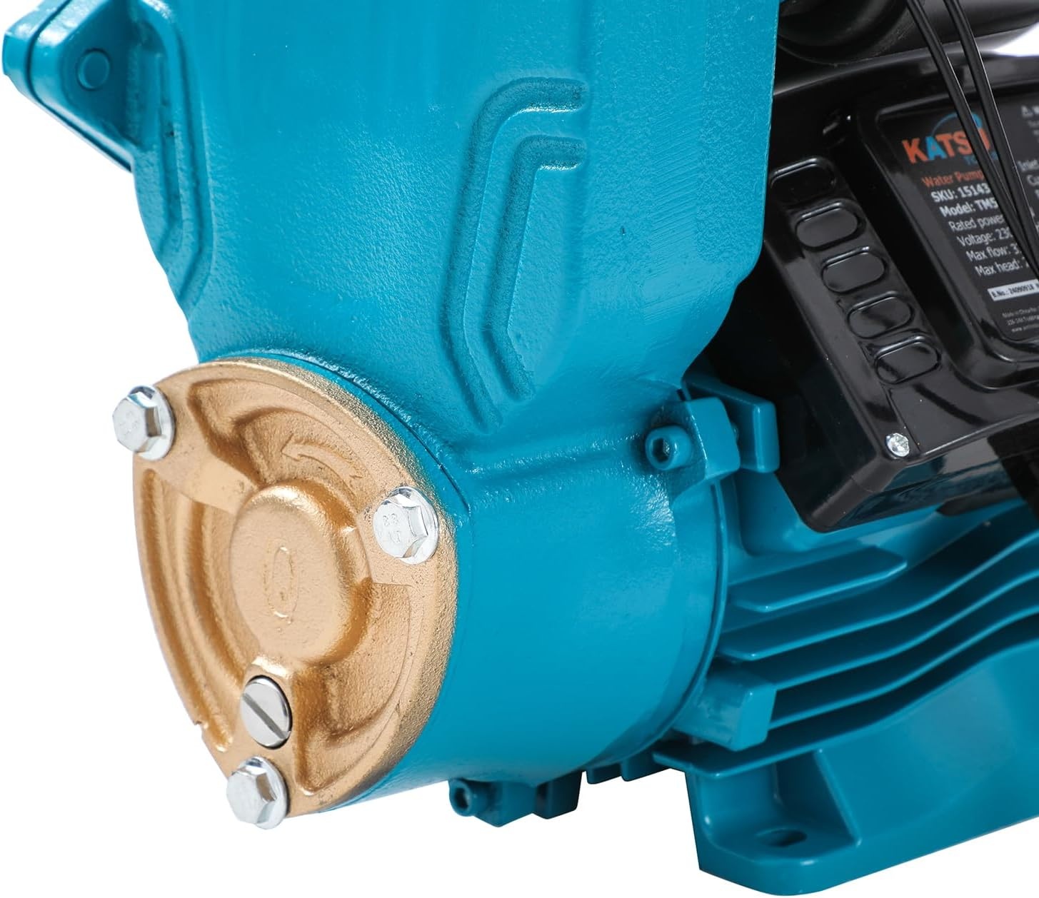 KATSU 151434 Waterdrukpomp, 150 W, automatische start met instelbare drukregeling, automatische zuigkracht, geschikt voor waterkranen voor huis en tuin