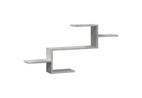 vidaXL Wandschap Betongrijs (104x15x49 cm) - 55% Korting!