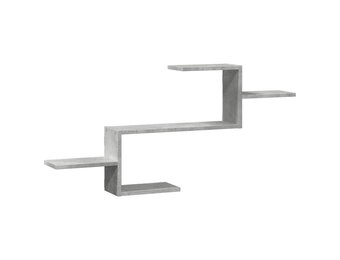 vidaXL Wandschap Betongrijs (104x15x49 cm) - 55% Korting!