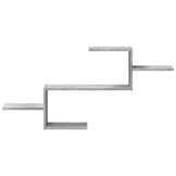 vidaXL Wandschap Betongrijs (104x15x49 cm) - 55% Korting!