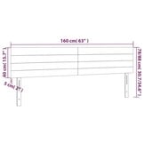 vidaXL Hoofdborden (2 st) - 47% Korting! 80x5x78/88cm Stof Donkergrijs