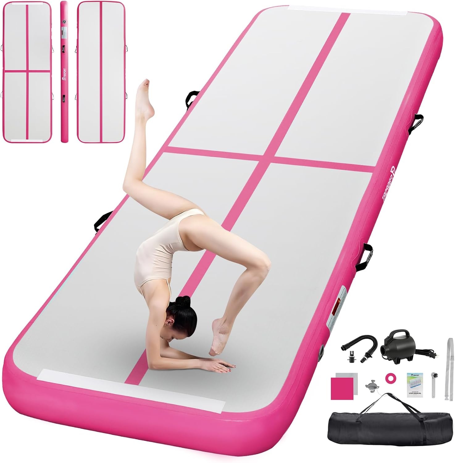 FBSPORT Airtrack Mat 6m - 20cm dik - 30% korting!