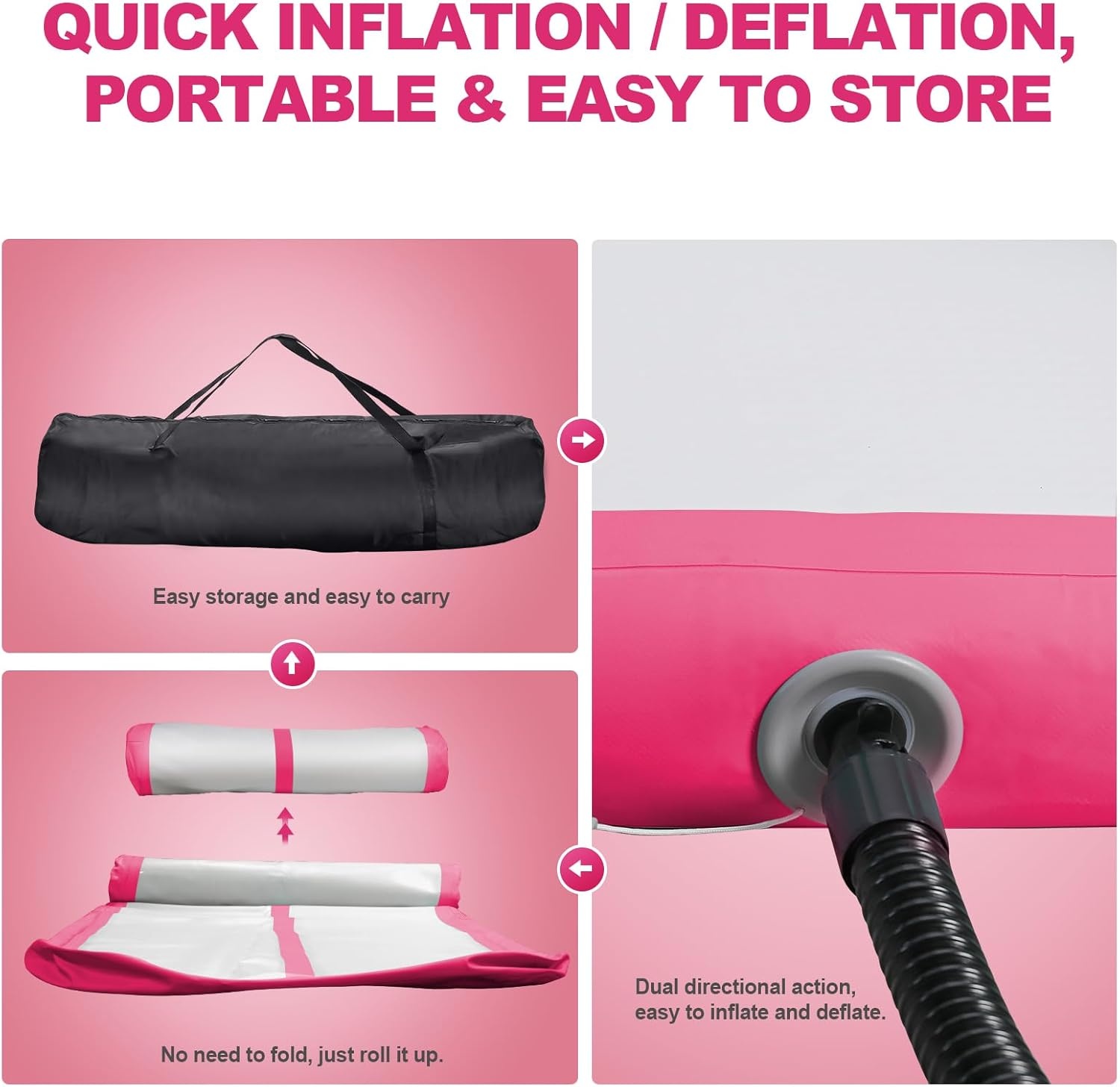 FBSPORT Airtrack Mat 6m - 20cm dik - 30% korting!