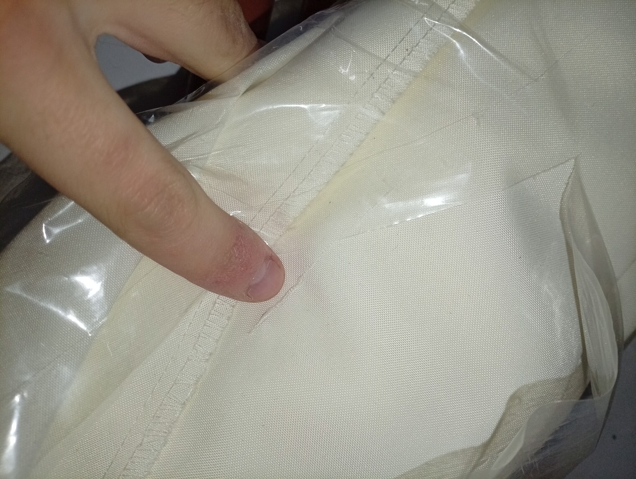 VidaXL Windscherm 5-panelen (60%) - Zandwit, 600x120 cm