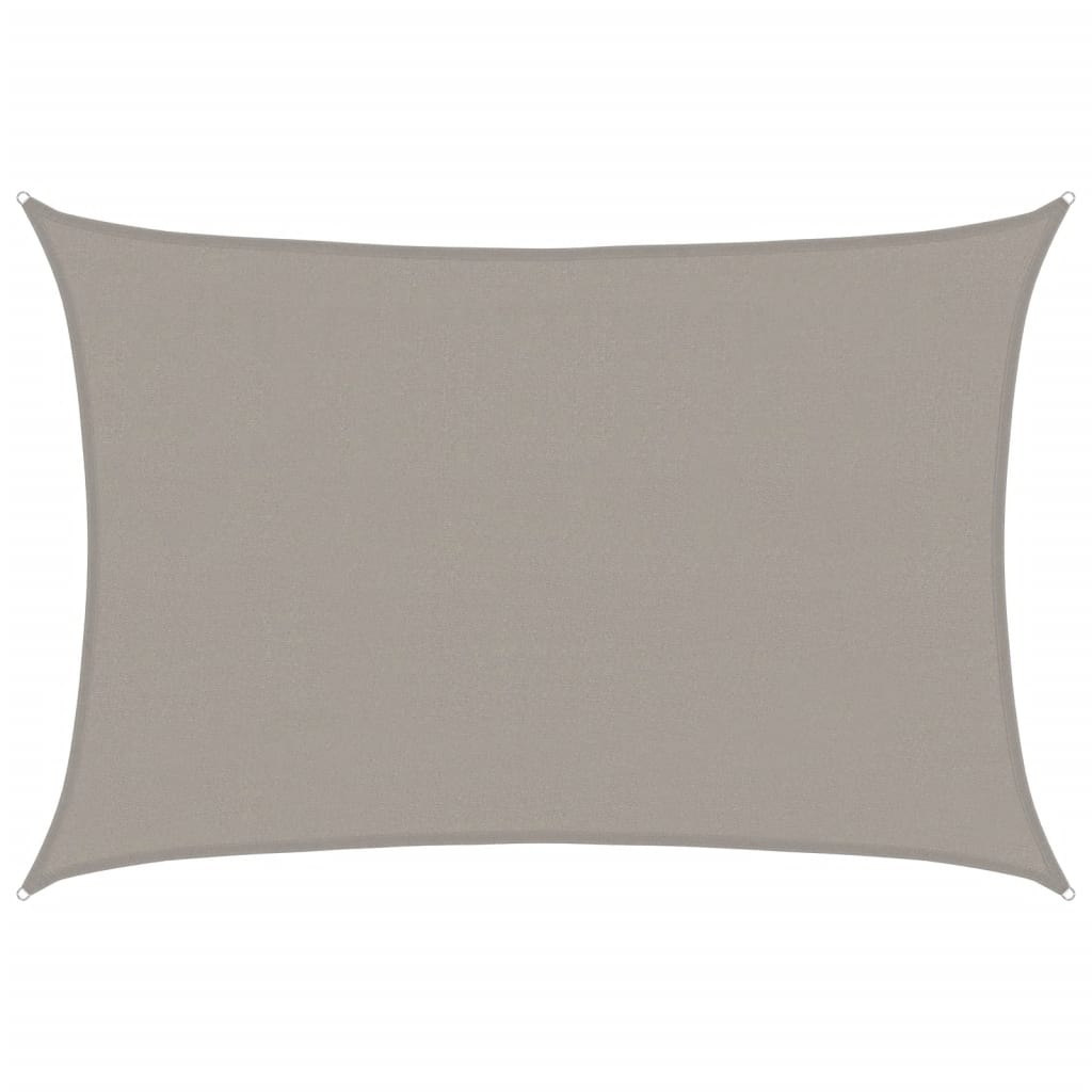 vidaXL Zonnezeil 4x5m HDPE Lichtgrijs - 60% Korting!