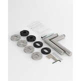 Deurgrepen Roestvrij Staal (30% Korting) - L-vorm met Rozet