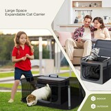 30% Korting: Uitbreidbare Hondentransporter (max 7kg) - Grijs