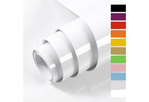 Wit Glitter Behang: Zelfklevend Vinyl 60x10m - 30% Korting!