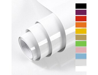 Wit Glitter Behang: Zelfklevend Vinyl 60x10m - 30% Korting!