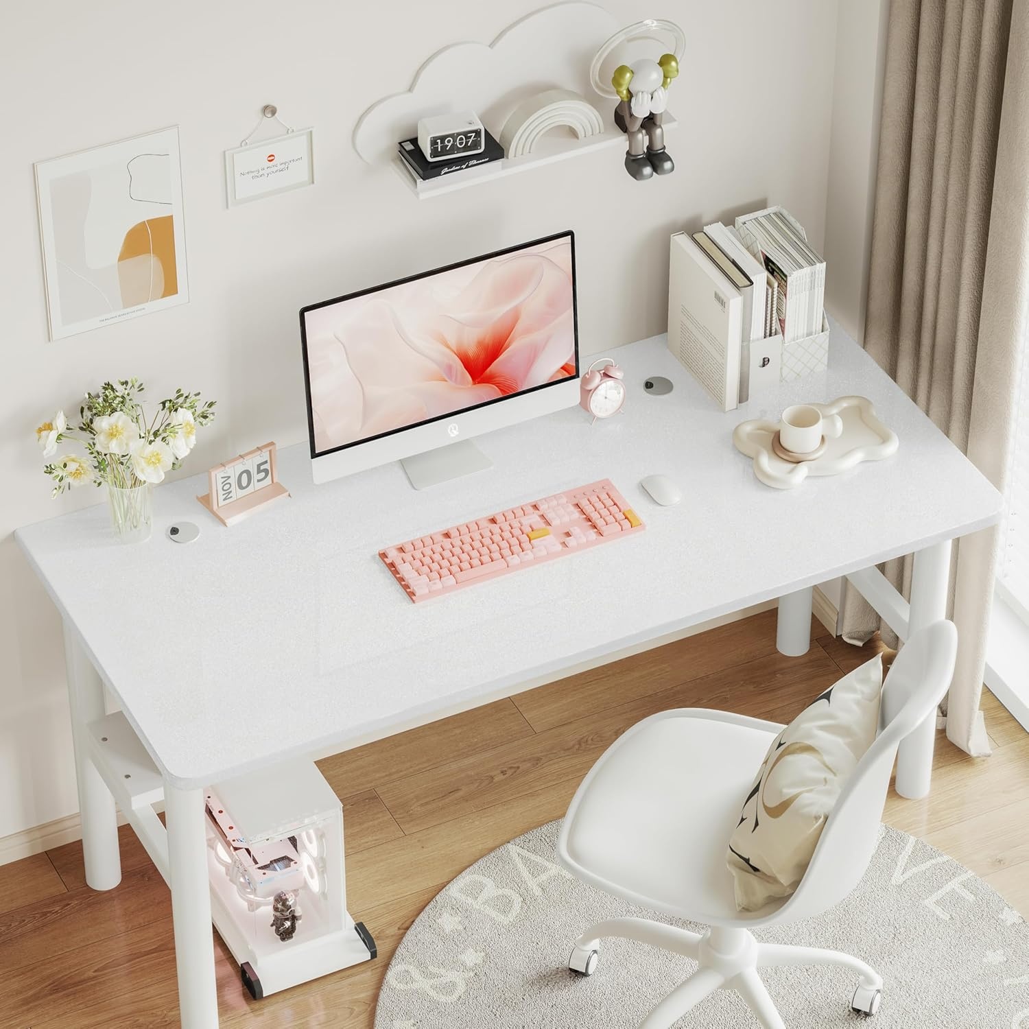 Wit Glitter Behang: Zelfklevend Vinyl 60x10m - 30% Korting!