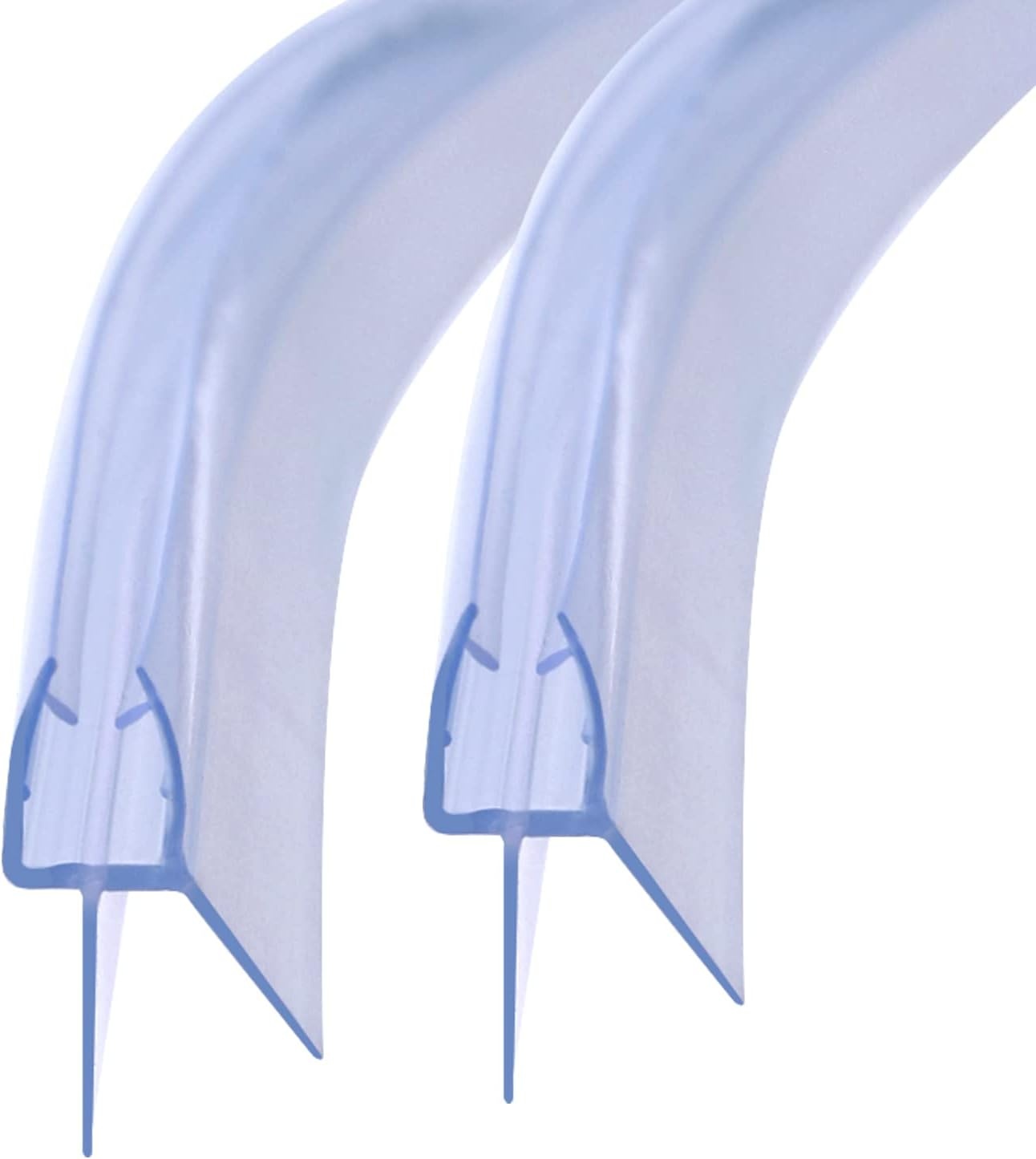 2 stuks doucheafdichting 70 cm voor douchedeuren, douchecabines, badkuip, 4/5/6 mm, transparant, waterdichte reserveafdichting voor douchedeur, bescherming tegen