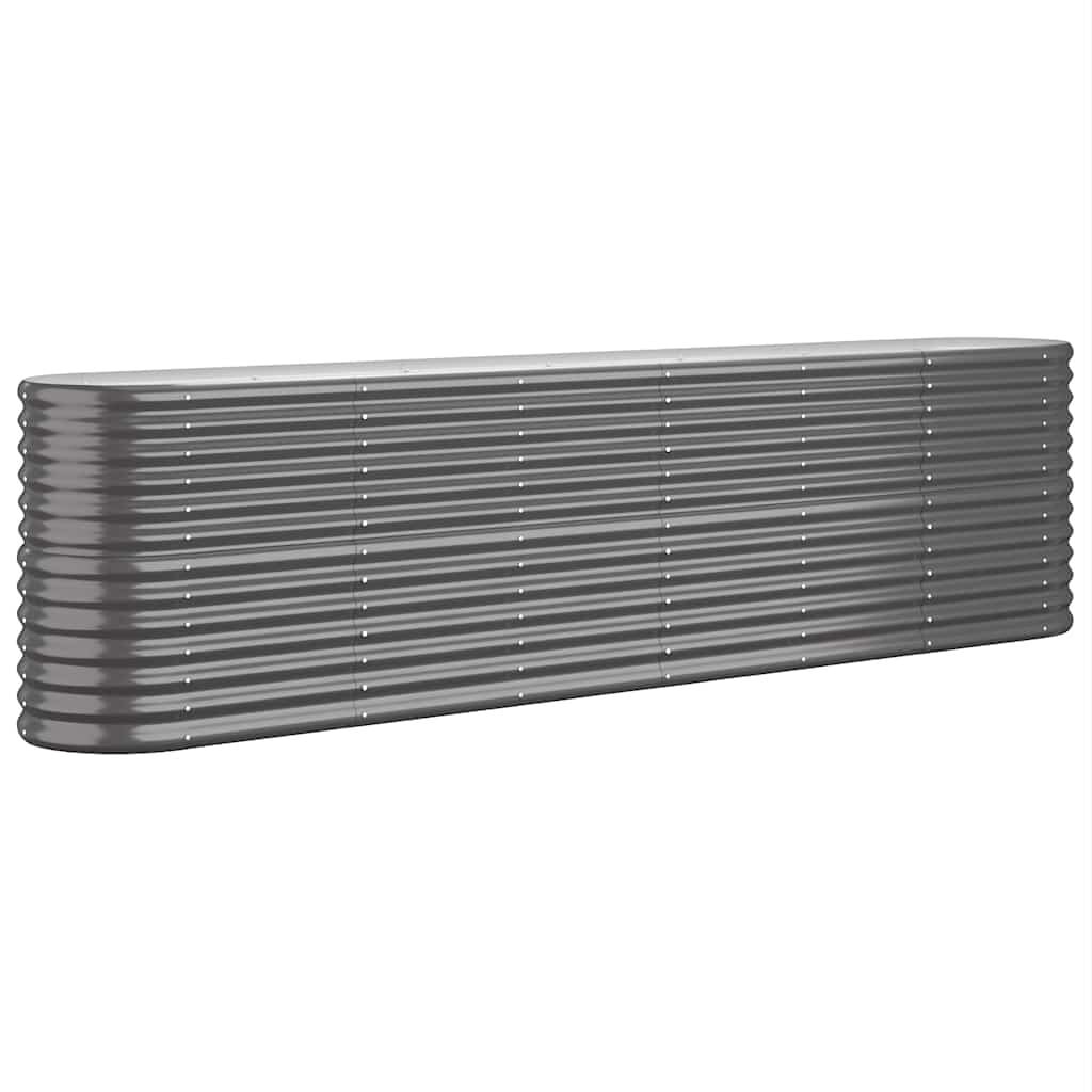 vidaXL Plantenbak 260x40x68 cm gepoedercoat staal antracietkleurig