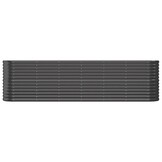 vidaXL Plantenbak 260x40x68 cm gepoedercoat staal antracietkleurig