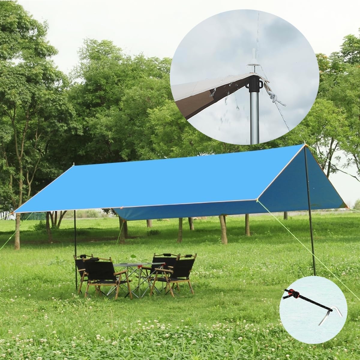 Tiandirenhe Telescoopstang voor tenten, luifelstangen, telescopische tentstangen, aluminium baldakijnsteun, telescoop, 95-234 cm, campingtentstokken, campingstangen voor dekzeilen, luifel, veranda