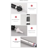 Tiandirenhe Telescoopstang voor tenten, luifelstangen, telescopische tentstangen, aluminium baldakijnsteun, telescoop, 95-234 cm, campingtentstokken, campingstangen voor dekzeilen, luifel, veranda