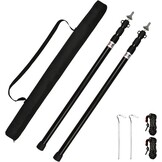 Tiandirenhe Telescoopstang voor tenten, luifelstangen, telescopische tentstangen, aluminium baldakijnsteun, telescoop, 95-234 cm, campingtentstokken, campingstangen voor dekzeilen, luifel, veranda