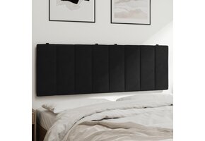 vidaXL Hanko Hoofdbordkussen 140cm Fluweel Zwart - 35% Korting!