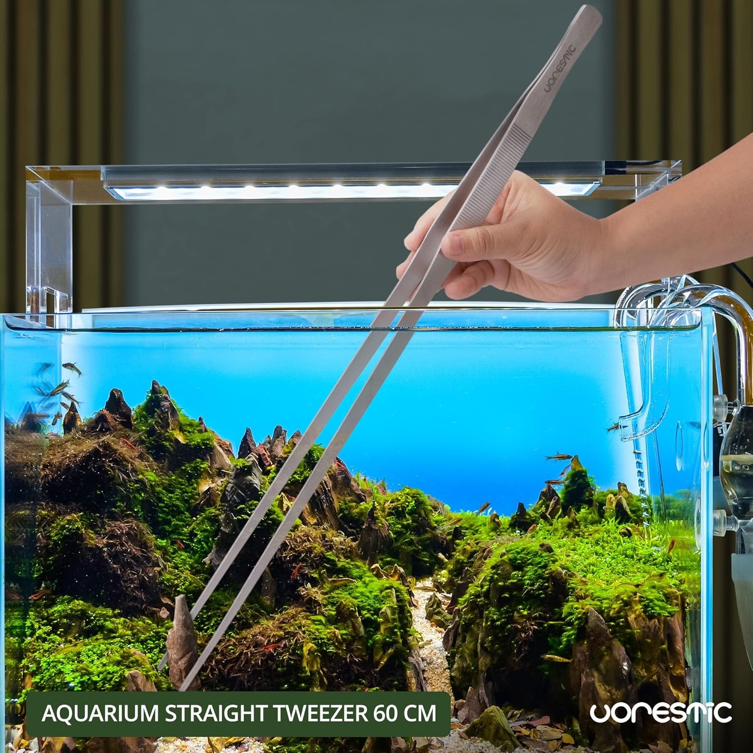 VORESTIC Aquarium Pincet, extra lang, 60 cm aquariumpincet, terrarium, aquascaping-pincet