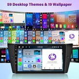 NHOPEEW 8 Core Android Autoradio voor BMW 3 Serie 316 318 320 325 330 2005-2013 - Draadloos Carplay & Android Auto - 4 + 64G 9 Inch Touchscreen DSP Radio - WiFi/GPS/SWC + AHD Achteruitrijcamera & MIC