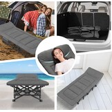 Opvouwbaar campingbed, robuust voor volwassenen, belastbaar tot 250 kg, voor outdoor, camping, reizen, thuis, enz. (grijs)