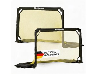 Voetbaldoel, opvouwbaar, voor tuin, kinderen, stabiel op alle oppervlakken, met draagtas, set van 2, nu kiezen