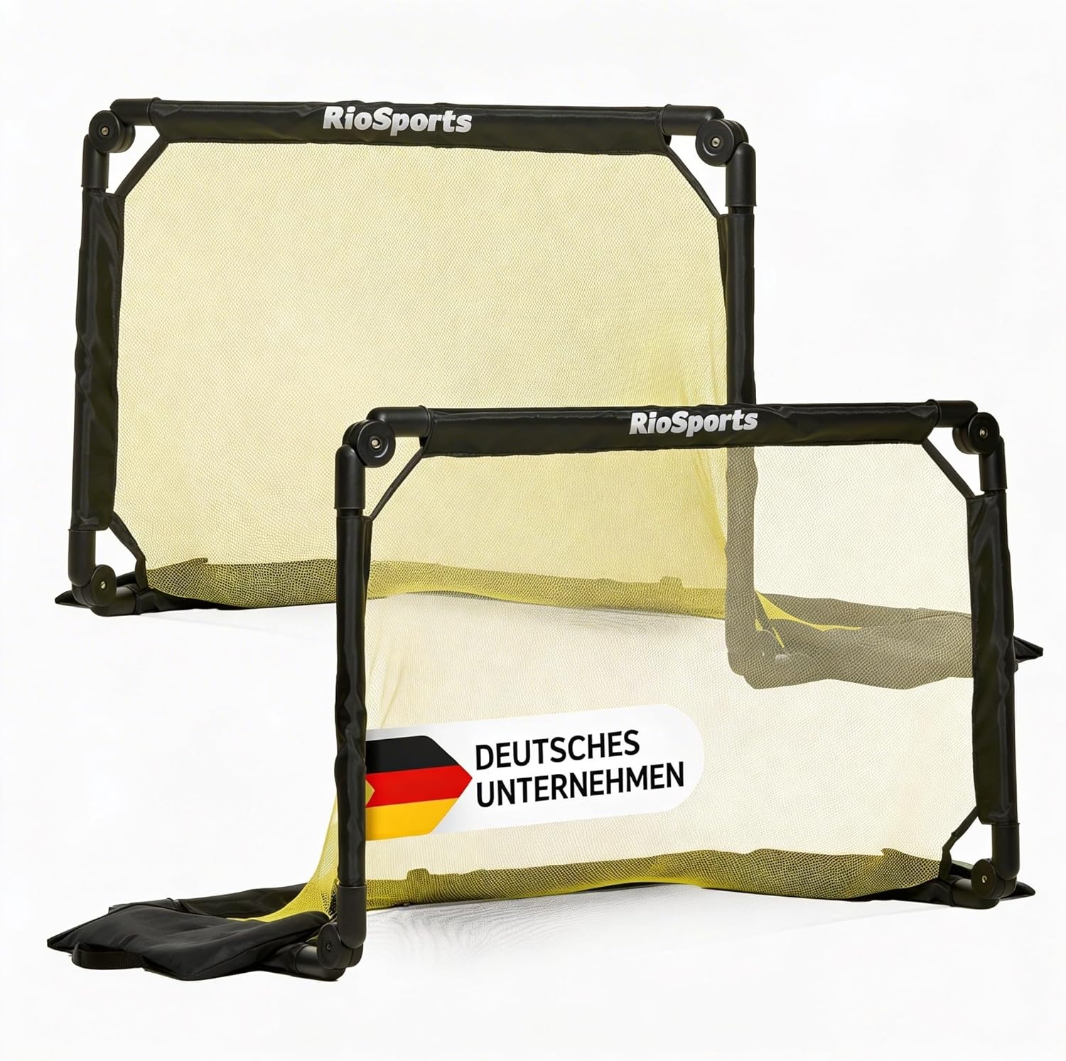 Voetbaldoel, opvouwbaar, voor tuin, kinderen, stabiel op alle oppervlakken, met draagtas, set van 2, nu kiezen