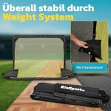 Voetbaldoel, opvouwbaar, voor tuin, kinderen, stabiel op alle oppervlakken, met draagtas, set van 2, nu kiezen