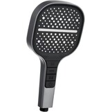 Grote douchekop met hoge druk, waterbesparend, 7 straalsoorten (donkergrijs)