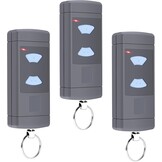 Handzender compatibel met Hörmann, 868,3 MHz vervangende garagedeuropener voor Hörmann HSE2-868, HSM4-868, HS4-868, 3 kanalen, 3-pack