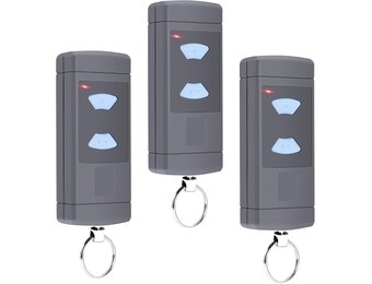 Handzender compatibel met Hörmann, 868,3 MHz vervangende garagedeuropener voor Hörmann HSE2-868, HSM4-868, HS4-868, 3 kanalen, 3-pack