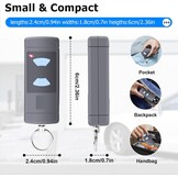Handzender compatibel met Hörmann, 868,3 MHz vervangende garagedeuropener voor Hörmann HSE2-868, HSM4-868, HS4-868, 3 kanalen, 3-pack