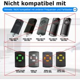 Handzender compatibel met Hörmann, 868,3 MHz vervangende garagedeuropener voor Hörmann HSE2-868, HSM4-868, HS4-868, 3 kanalen, 3-pack