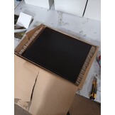 vidaXL Nachtkastje zwevend 40x30x15 cm bewerkt hout zwart