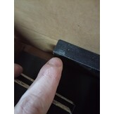 vidaXL Nachtkastje zwevend 40x30x15 cm bewerkt hout zwart