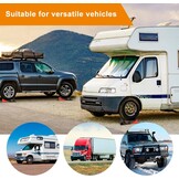 Shentec Oprijwiggen, set van 2, compensatiewiggen voor campers en caravans, tot 16 ton, incl. 2 remwiggen, draagtas, 2 antislipmatten, tredewiggen, kunststof