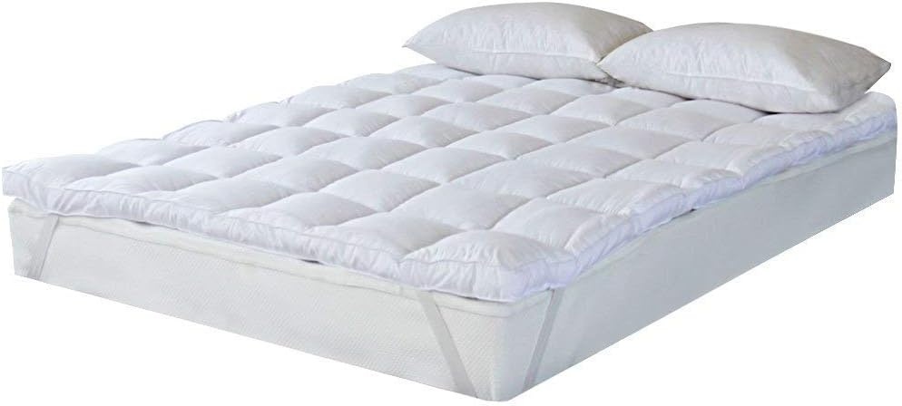 Bedecor microvezel matrastopper,Topdekmatras, Extra zacht,Antiallergisch 135 x 190 cm