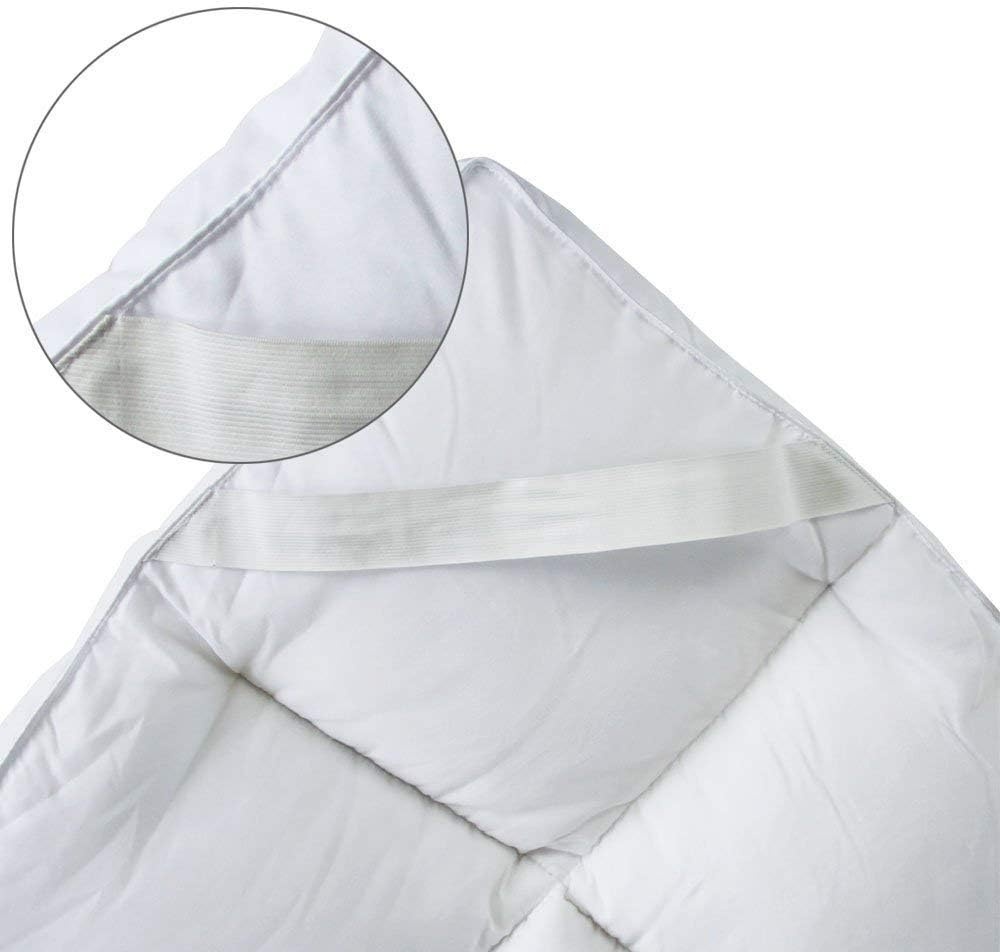 Bedecor microvezel matrastopper,Topdekmatras, Extra zacht,Antiallergisch 135 x 190 cm