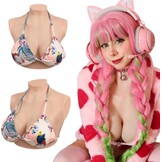 KUMIHO Silicone Breasts Crossdresser Breasts Realistic Artificial Breasts for Crossdresser Mastectomy Silicone Filler C Cup Ivory