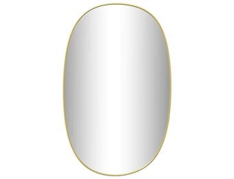 vidaXL Wandspiegel 80x50 cm goudkleurig